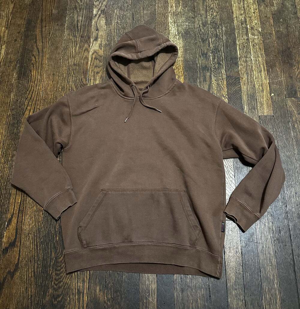 Rocky Brown Fleece Lined Pullover Hoodie Sweatshirt Style WW00066 Large Workwear